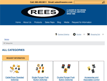 Tablet Screenshot of catalog.reesinc.com